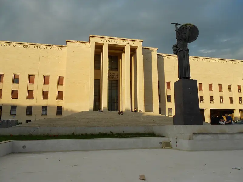 The Rectorate of Sapienza University of Rome and the Minerva statue